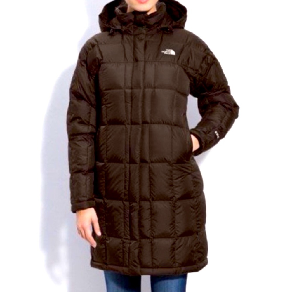 The North Face Quilted Brown Metropolis 600 Down Puffer Parka Jacket